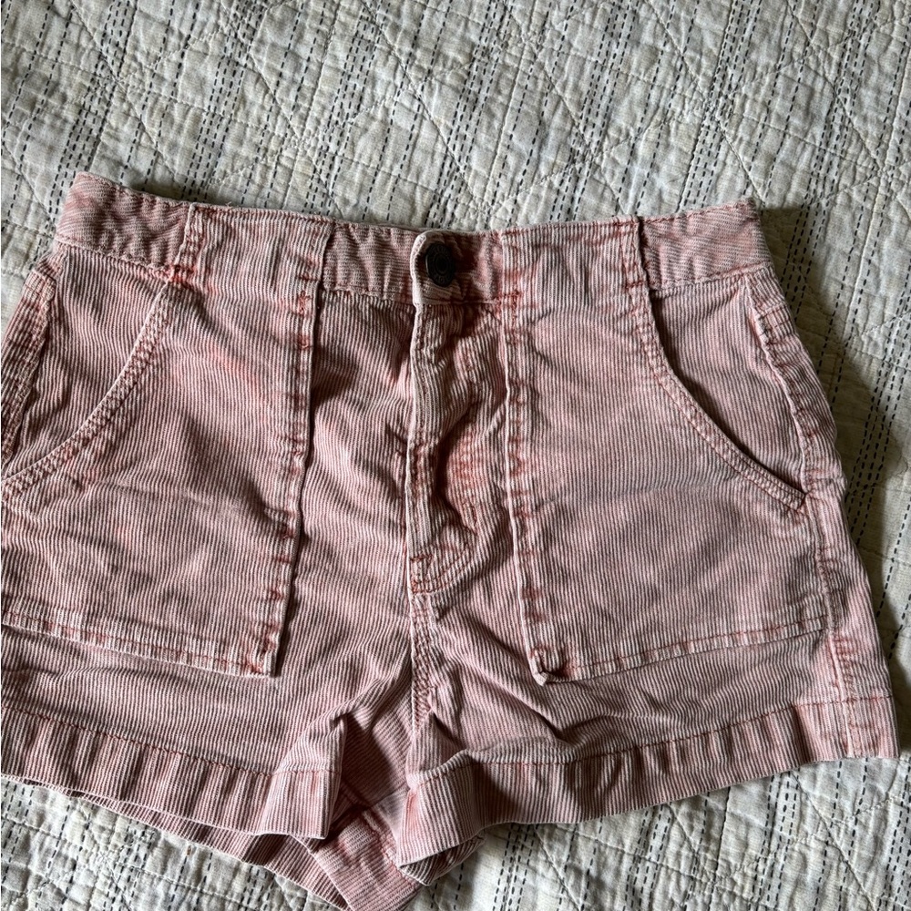 American Eagle Pink Corduroy Shorts
